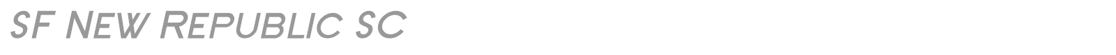 SF New Republic font preview